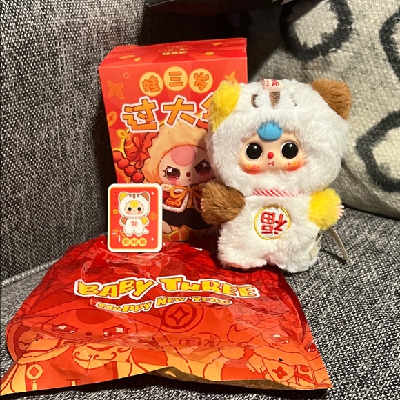 NWT Confirmed Baby Three Happy New Year- Lucky Cat - Picture 3 of 9